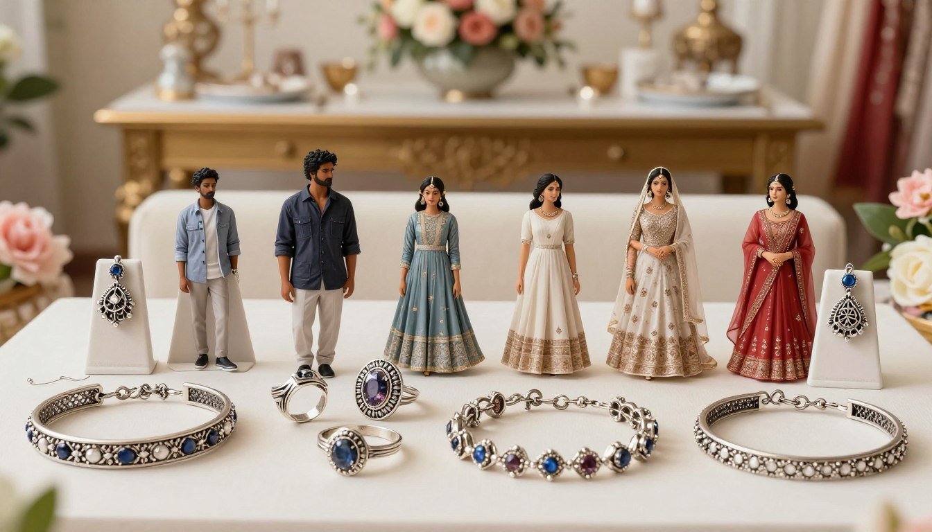 how to style silver jewellery